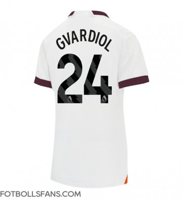 Manchester City Josko Gvardiol #24 Replika Bortatröja Damer 2023-24 Kortärmad